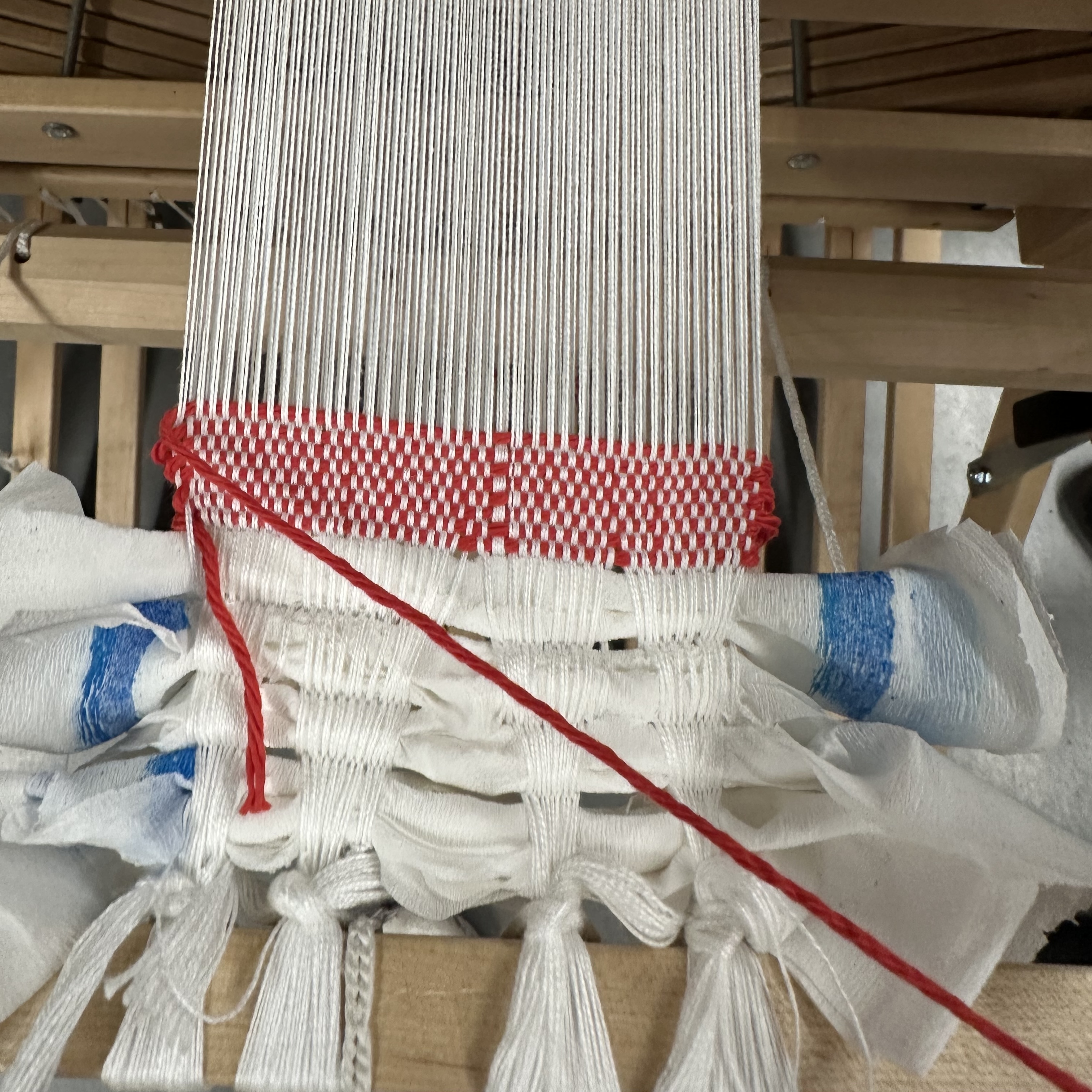 floor loom weaving